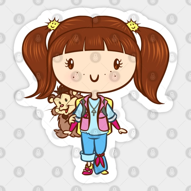 Punky Girl: Lil' CutiEs Sticker by Ellador